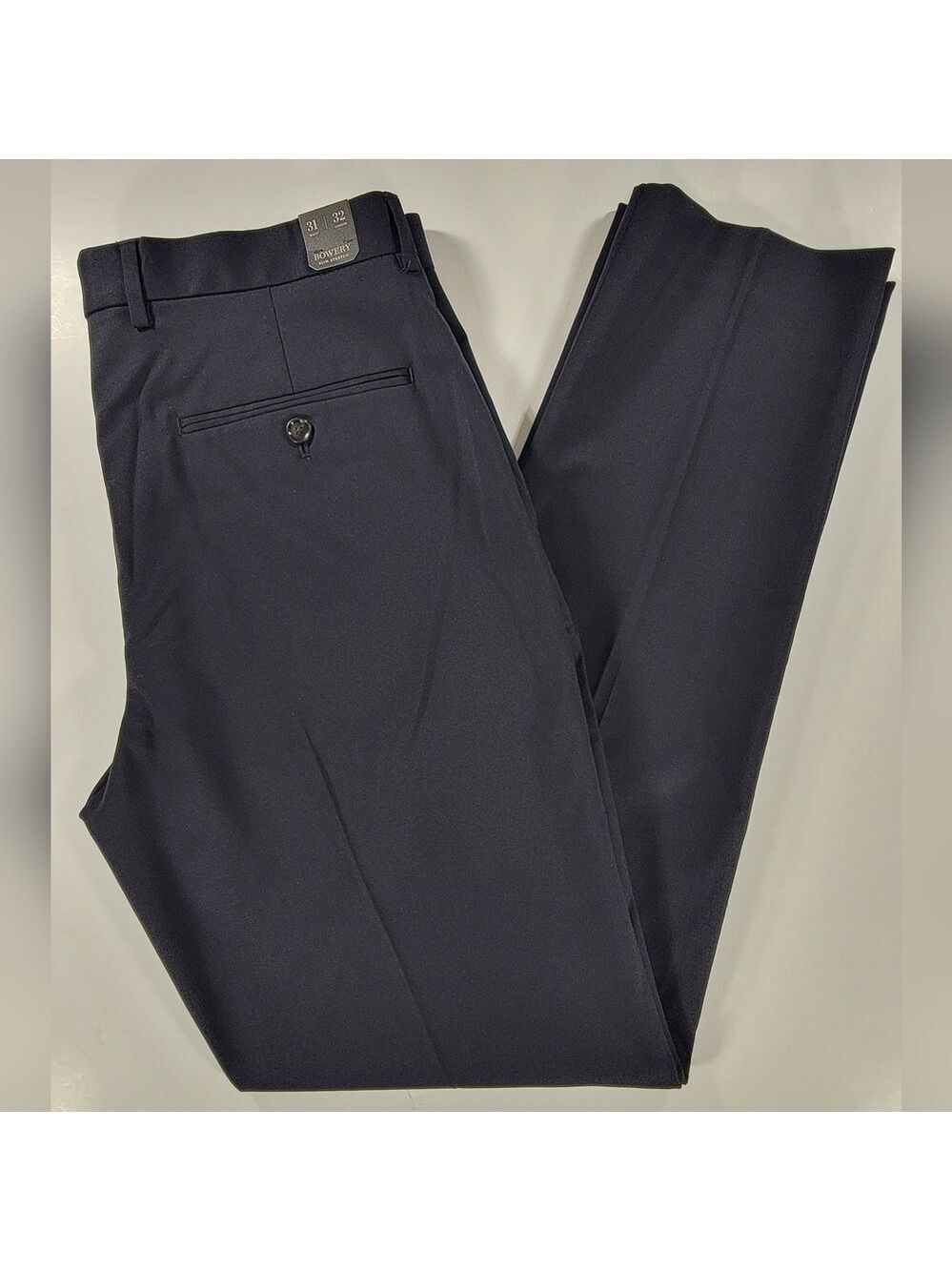 NEW J. CREW Bowery Dress Pants Wool Blend Mens 31/32 Navy Blue NWT $148 Stretch